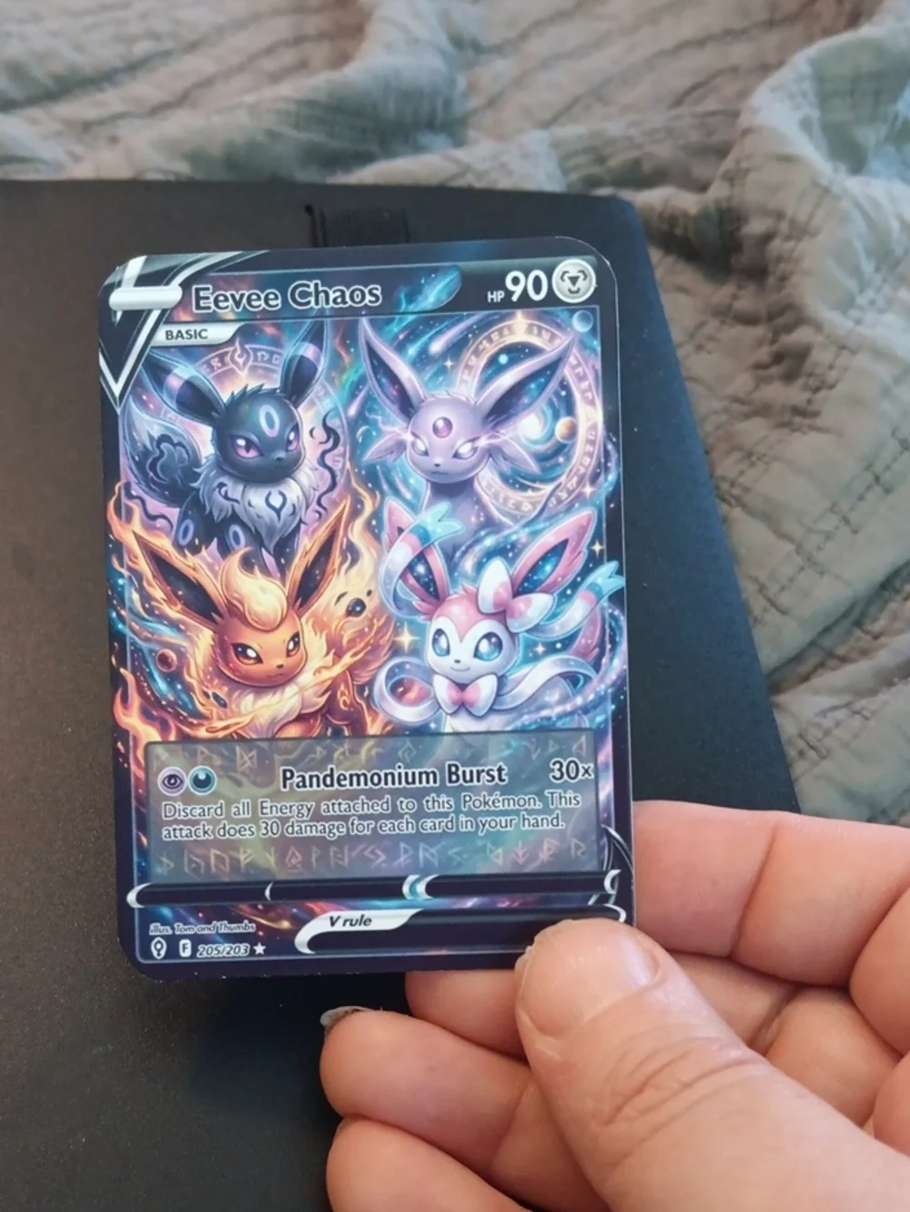 Eevee Chaos Card - Multicolor Collectible